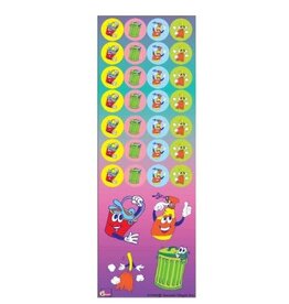 incento magic STICKERS: JUMBO DOTS, CLEAN-UP - 6 SHEETS