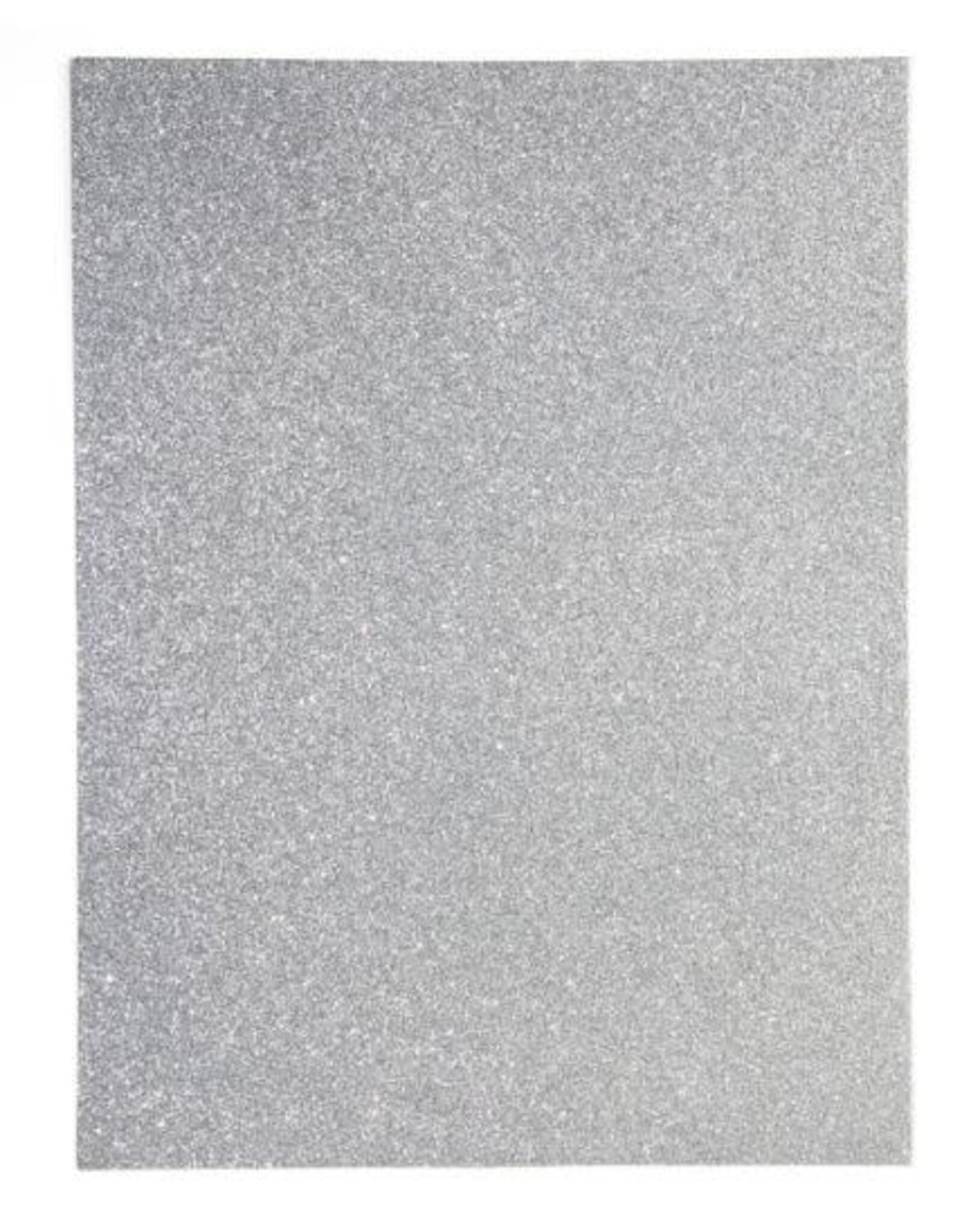 GLITTER FOAM  SHEET:  9x12, 2MM SILVER