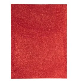 GLITTER FOAM SHEET: 9x12, 2MM RED