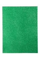 GLITTER FOAM SHEET: 9x12, 2MM GREEN