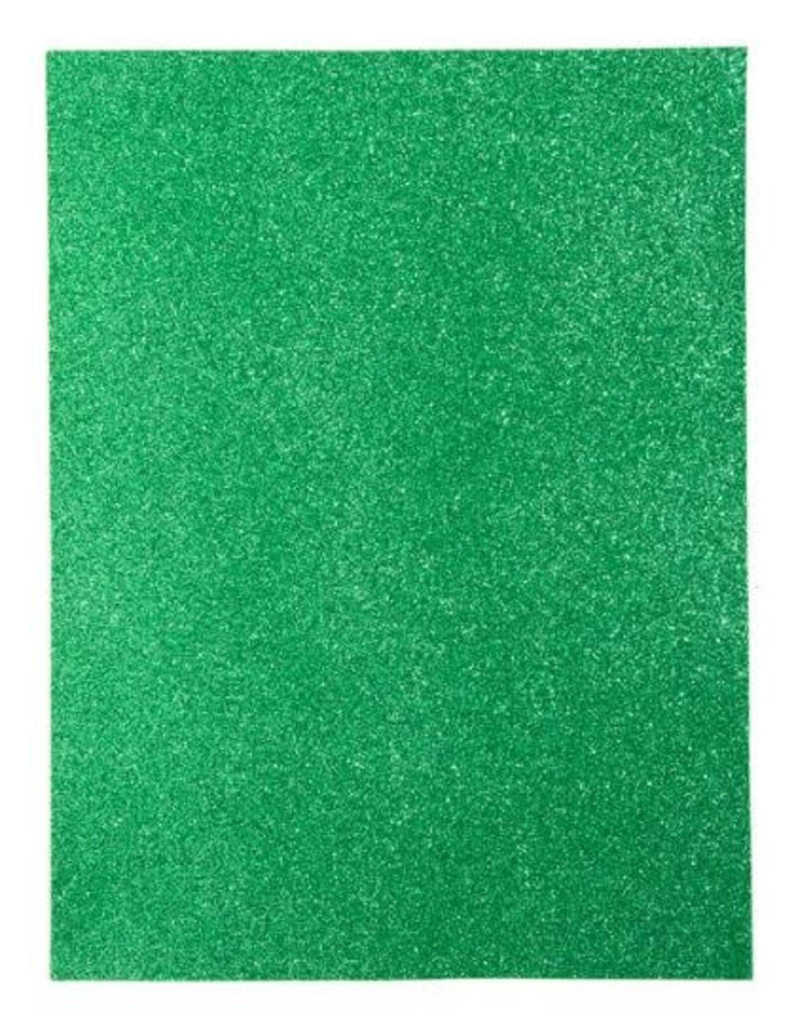 GLITTER FOAM SHEET: 9x12, 2MM GREEN