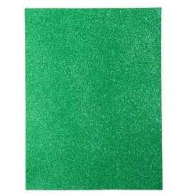 GLITTER FOAM SHEET: 9x12, 2MM GREEN