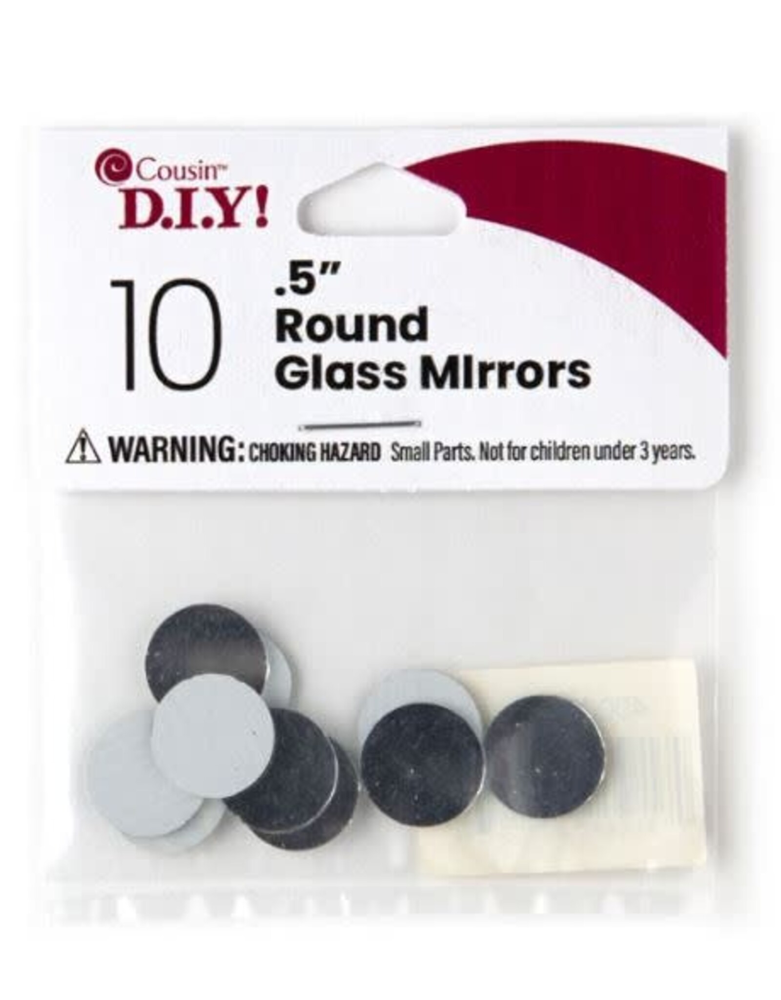 MIRROR 1/2" ROUND - 10 PACK