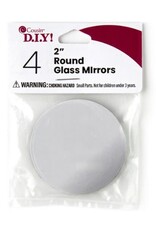 MIRROR:  ROUND  2" 4 PACK MIRROR:  ROUND  2" 4 PACK