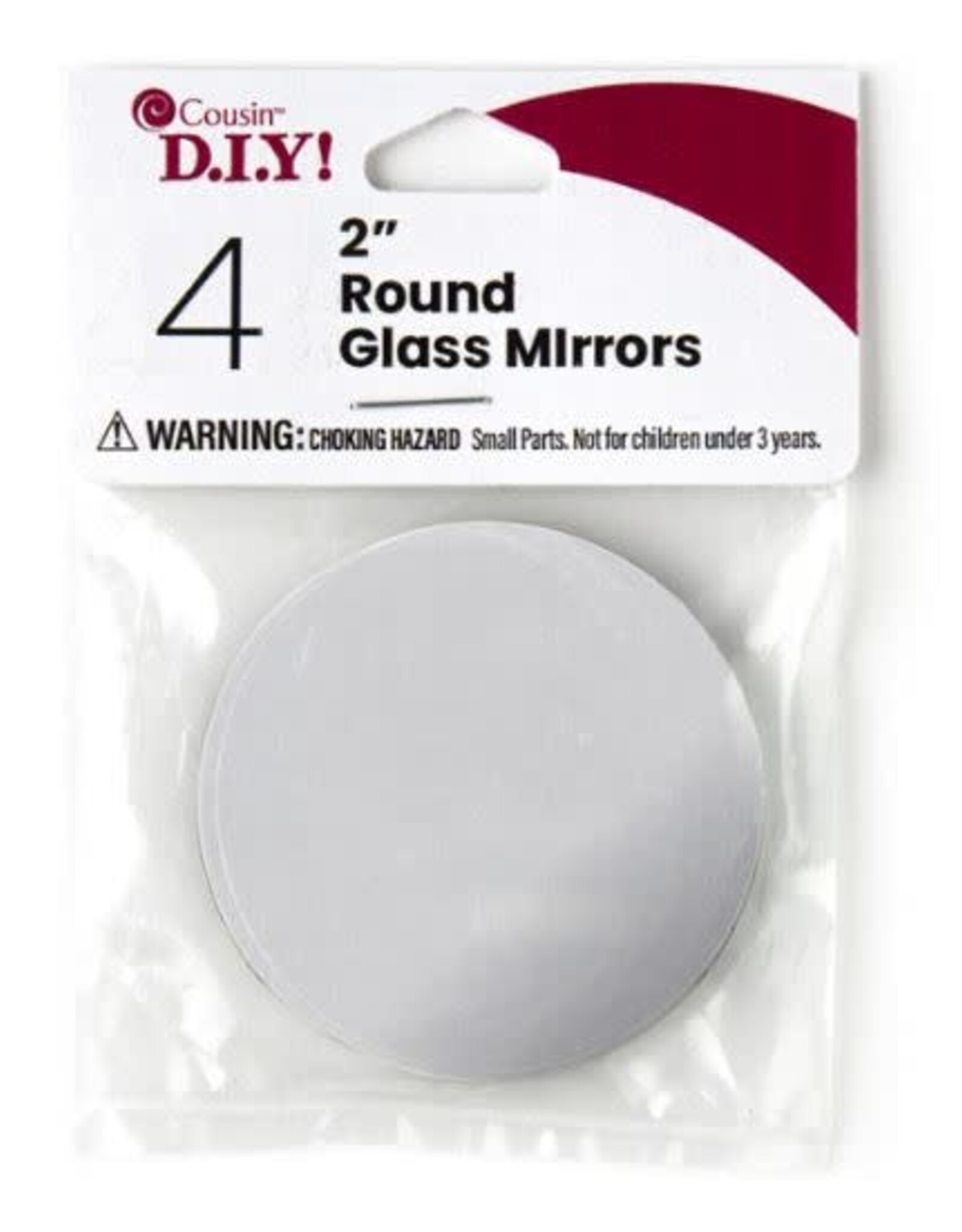 MIRROR:  ROUND  2" 4 PACK
