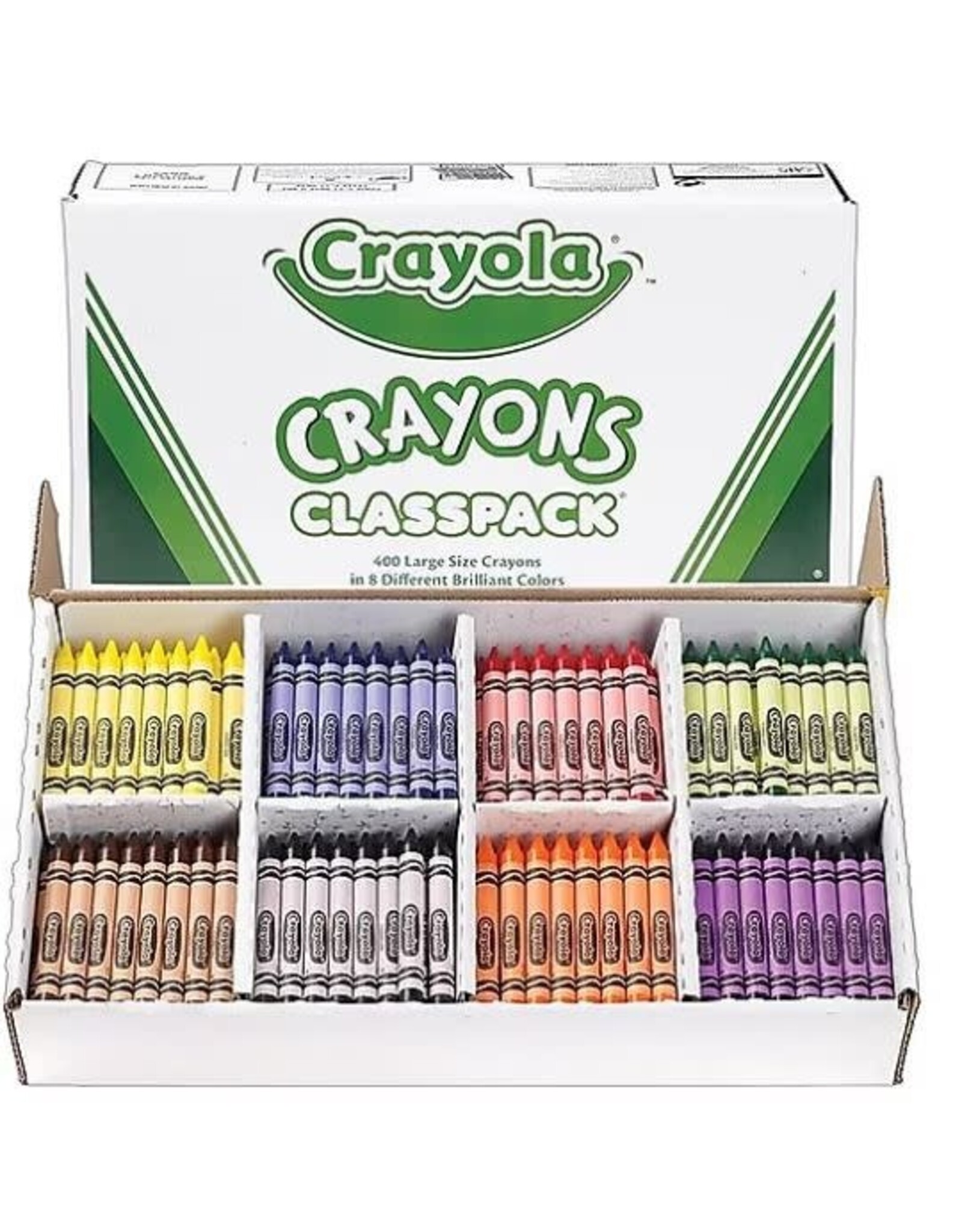 CRAYOLA CLASSPACK: LARGE CRAYONS 400 PACK 8 COLORS