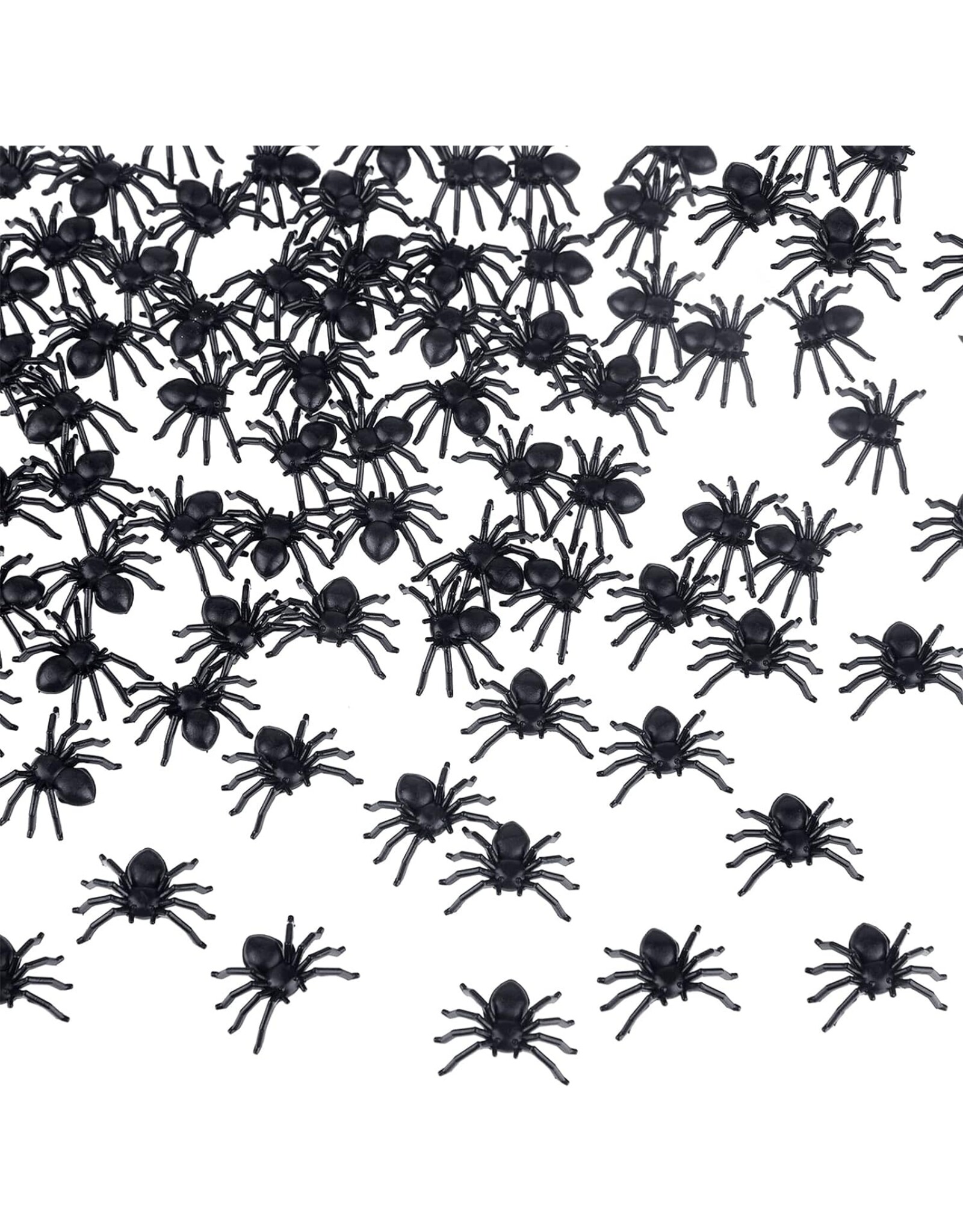REALISTIC PLASTIC SPIDER ( KINIM ) 100 PACK