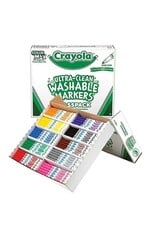 CRAYOLA CLASSPACK: FINE LINE WASHABLE MARKERS 200 PACK 10 COLORS