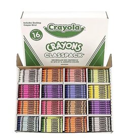 CRAYOLA CLASSPACK: CRAYONS REGULAR SIZE 800 PACK 16 COLORS