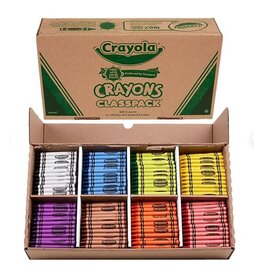 CRAYOLA CLASSPACK: CRAYONS REGULAR SIZE 800 PACK 8 COLORS