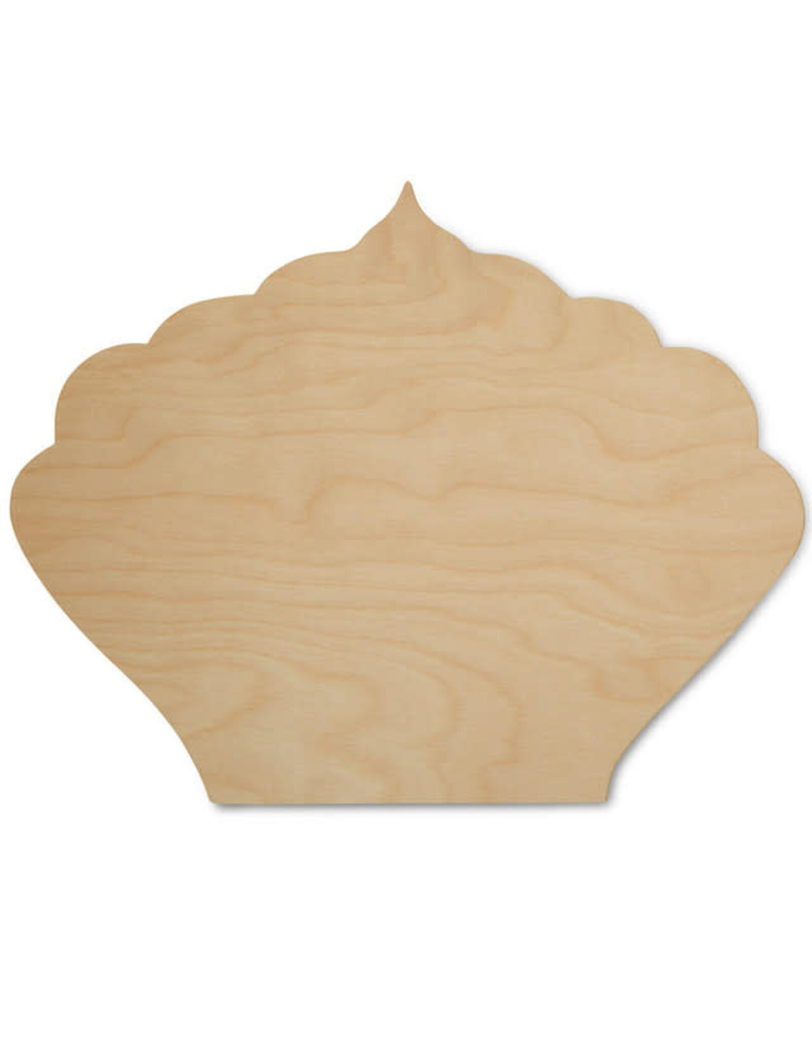 WOOD SHAPE: CROWN 4" x 3"