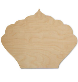 WOOD SHAPE: CROWN 4" x 3"