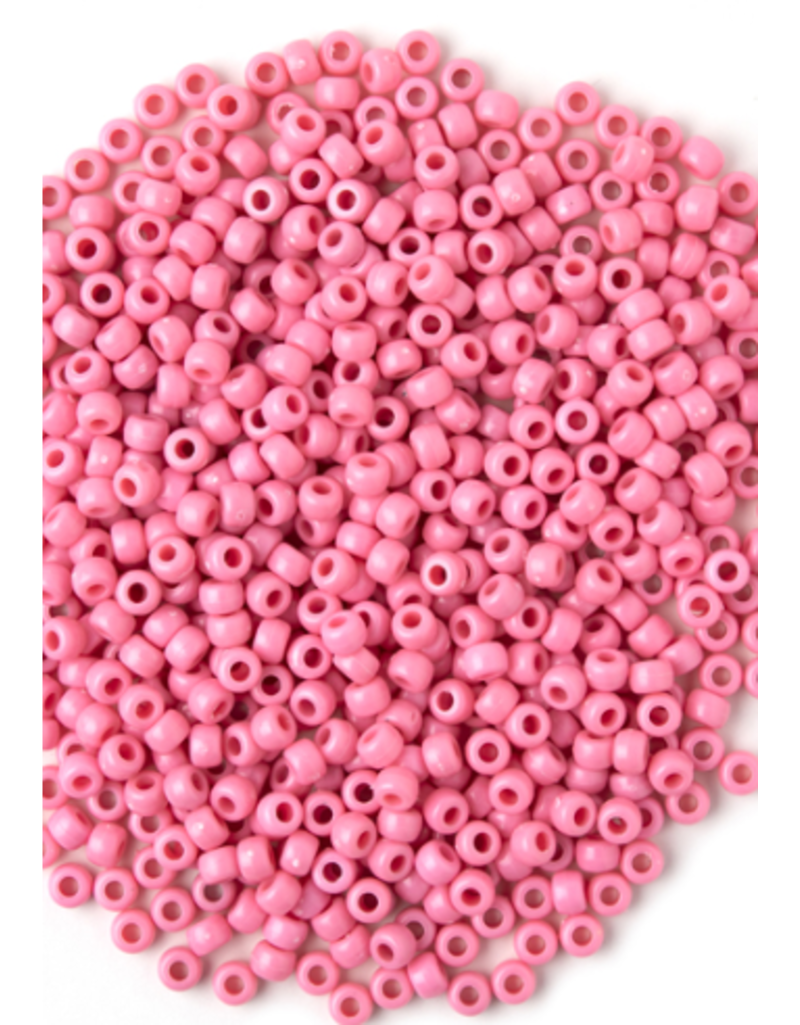 Essentials PONY BEADS: OPAQUE PASTEL PINK 720 PACK 6X9MM