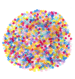 PONY BEADS: TRANSLUCENT MULTI 6mmX9mm 1000 PACK