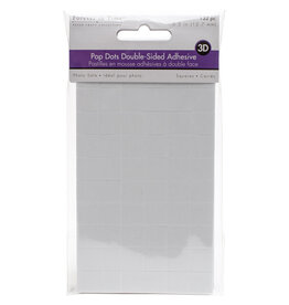 3D POP DOT ADHESIVES SQUARE  .5" 132 PACK