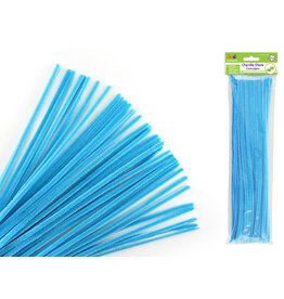 PIPE CLEANERS:   6MM X12" - LIGHT BLUE  25 PACK