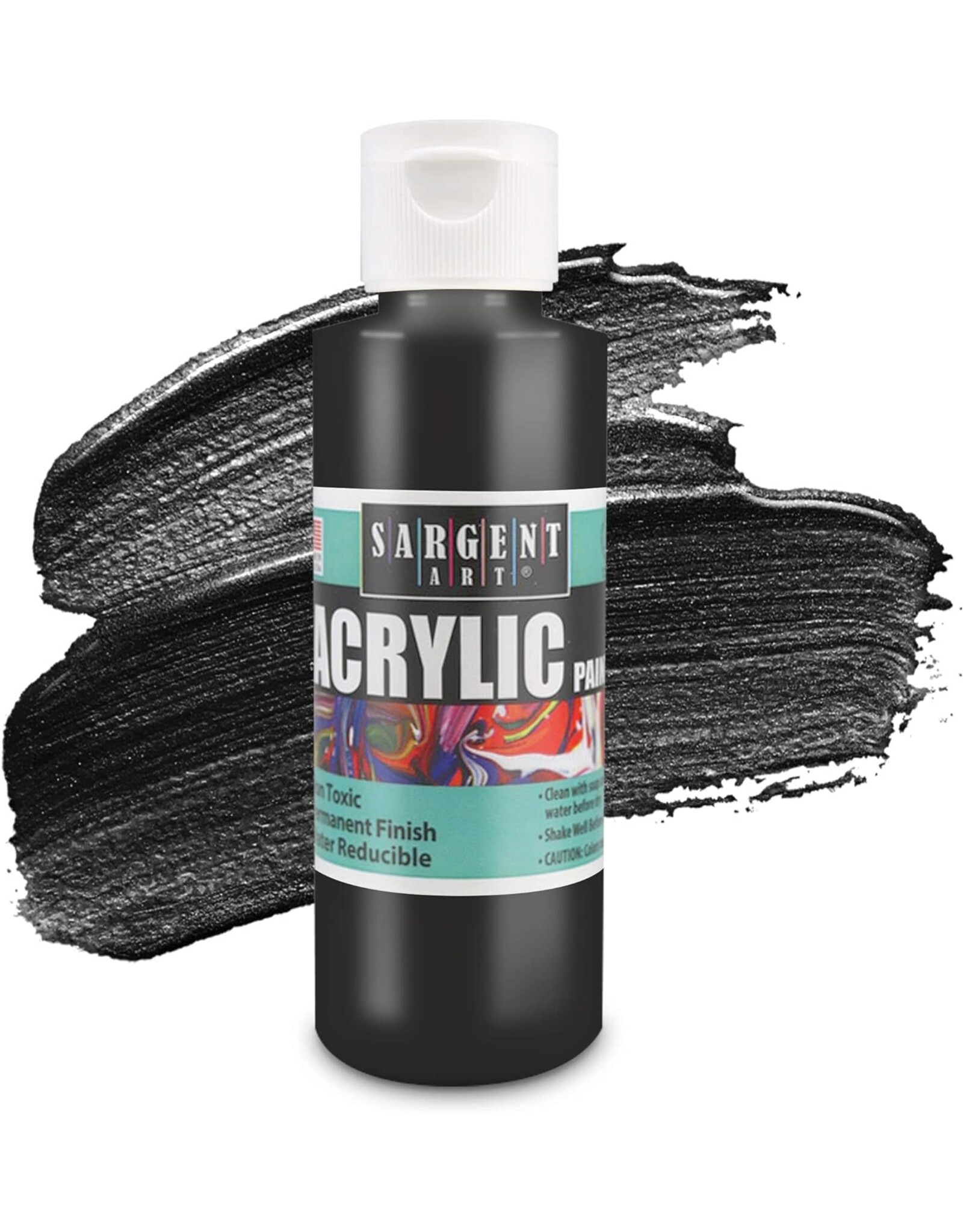 SARGENT ART ACRYLIC PAINT SET:  4OZ BOTTLES 6 PACK