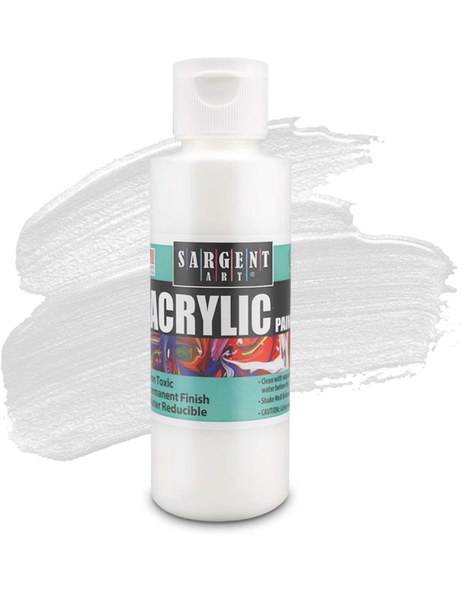 SARGENT ART ACRYLIC PAINT SET:  4OZ BOTTLES 6 PACK