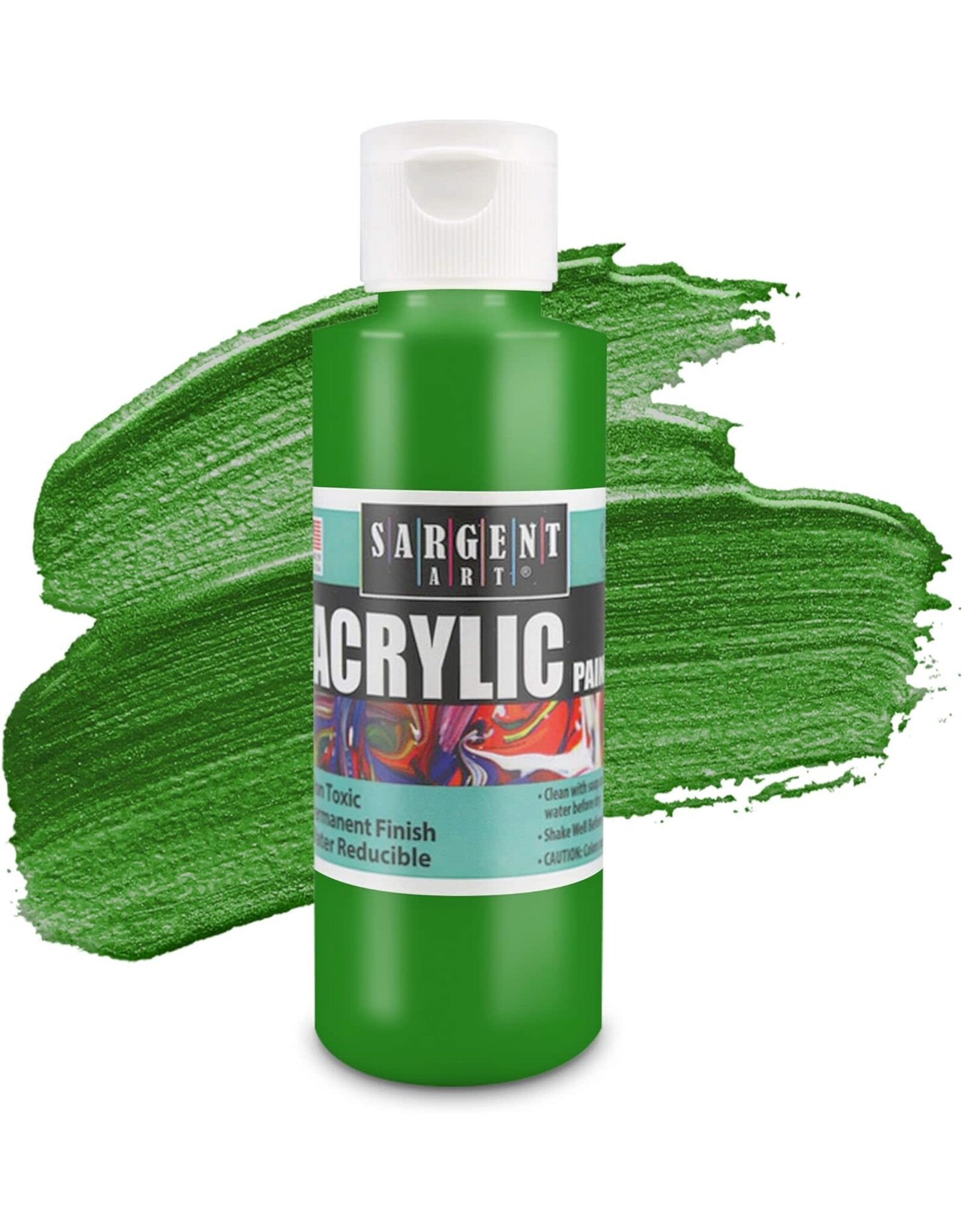 SARGENT ART ACRYLIC PAINT SET:  4OZ BOTTLES 6 PACK