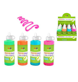 NEON GLITTER GLUE ASSORTED COLORS 4oz