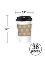 Carson-Dellosa CUT-OUTS: TO GO CUPS - 5.1"x3.4"  36 PACK