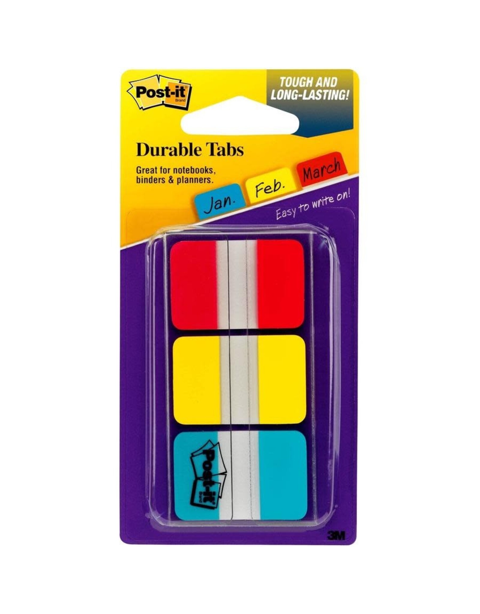 POST IT FLAGS / TABS 1"X1.5" -   66 PACK