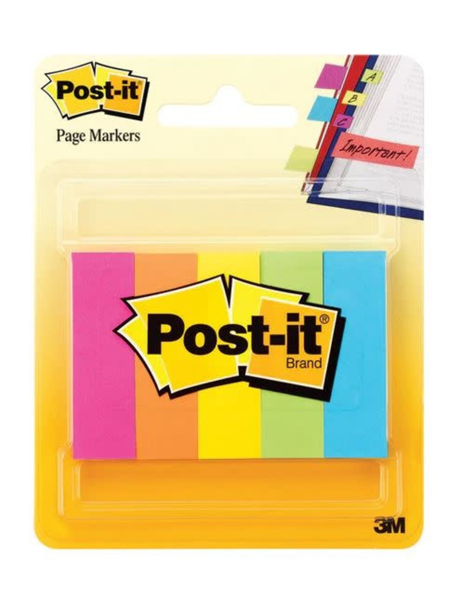 POST IT PAGE MARKERS .5"x1.75" 250 PACK