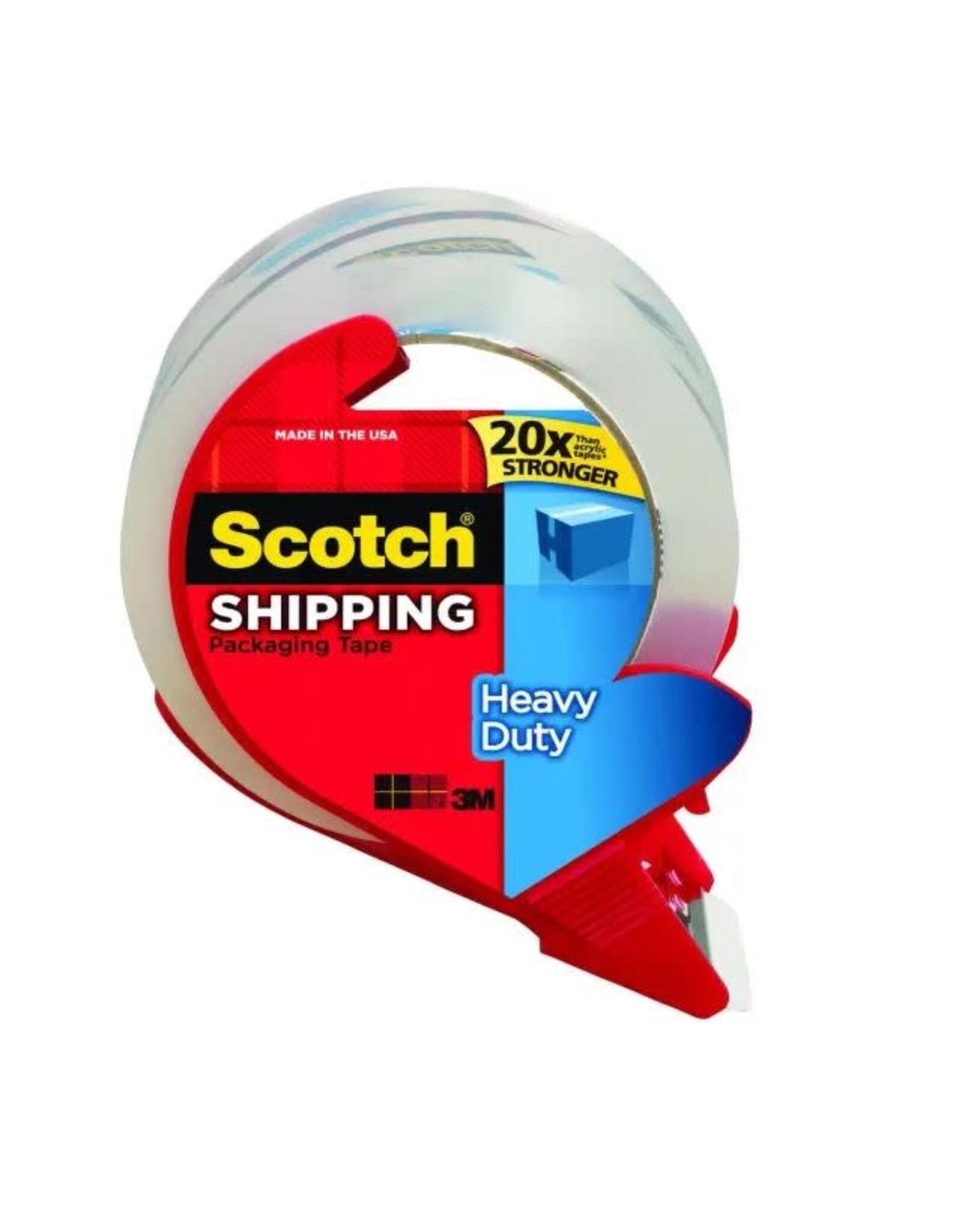 SCOTCH HEAVY DUTY PACKAGING TAPE WITH DISPENSOR 1.88"X38.2 YARDS