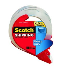 SCOTCH HEAVY DUTY PACKAGING TAPE WITH DISPENSOR 1.88"X38.2 YARDS