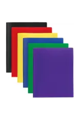 POLY 3-PRONG 2 POCKET FOLDER- ASSORTED COLORS