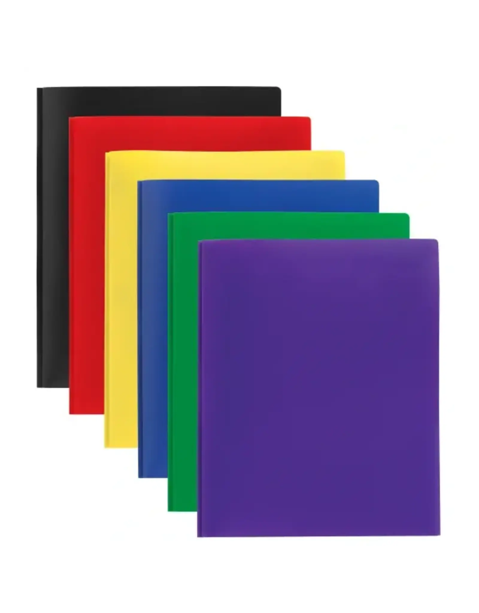 POLY 3-PRONG 2 POCKET FOLDER- ASSORTED COLORS