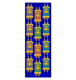 incento magic STICKERS: DIE CUT TORAH COLORFUL 3 ACROSS 72 STICKERS
