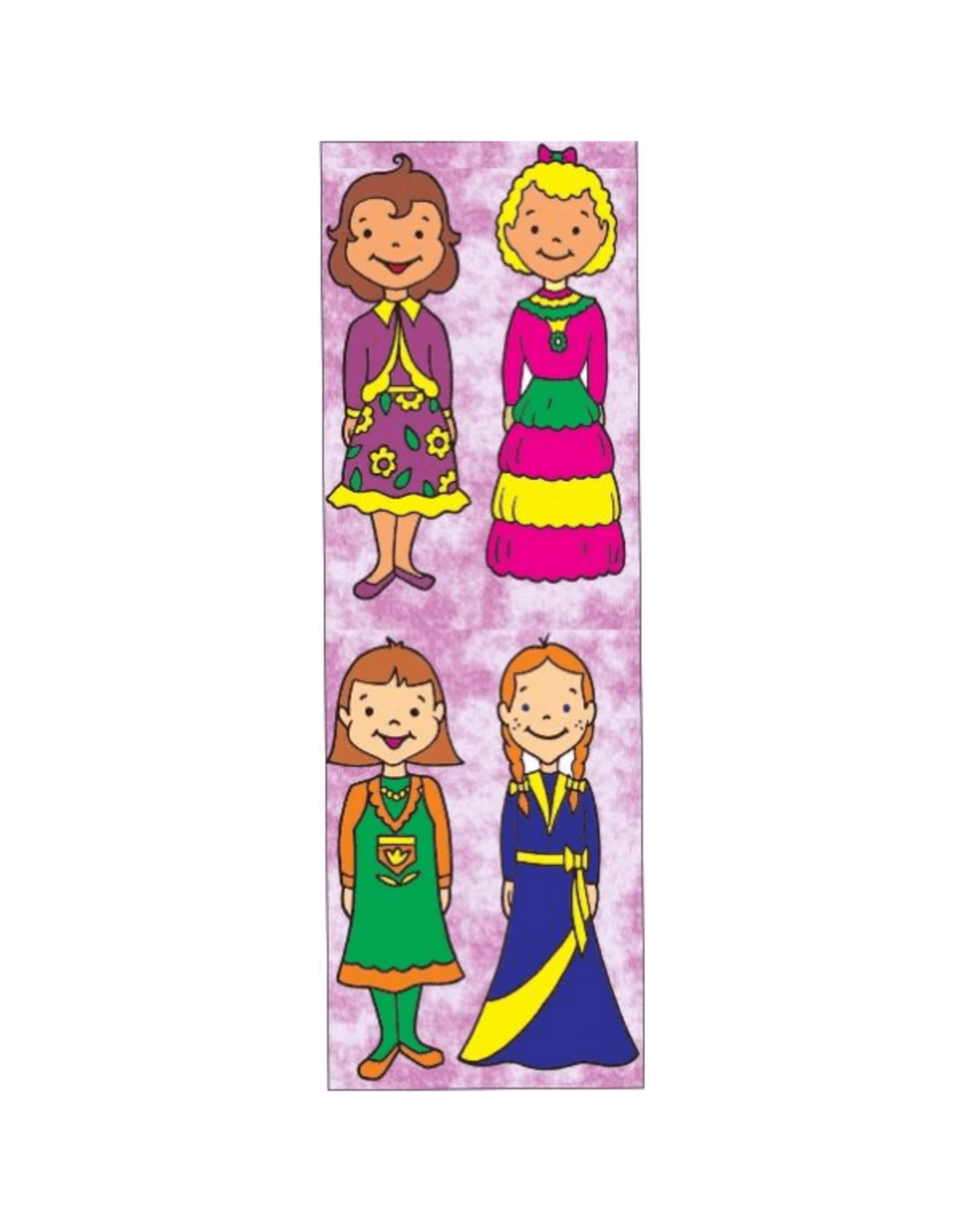 incento magic STICKERS: DIE-CUT BIG GIRLS - 6 SHEETS