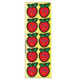 incento magic STICKERS :  DIE CUT 1.5" SMILE  APPLES - 6 SHEETS