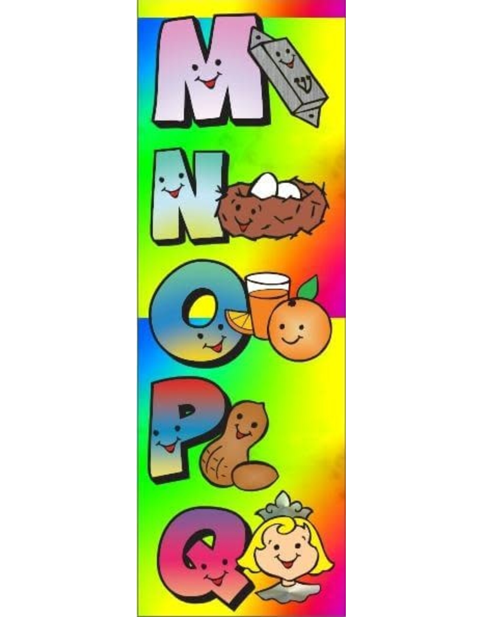 incento magic STICKER: ABC WITH PICTURE-2"X3"