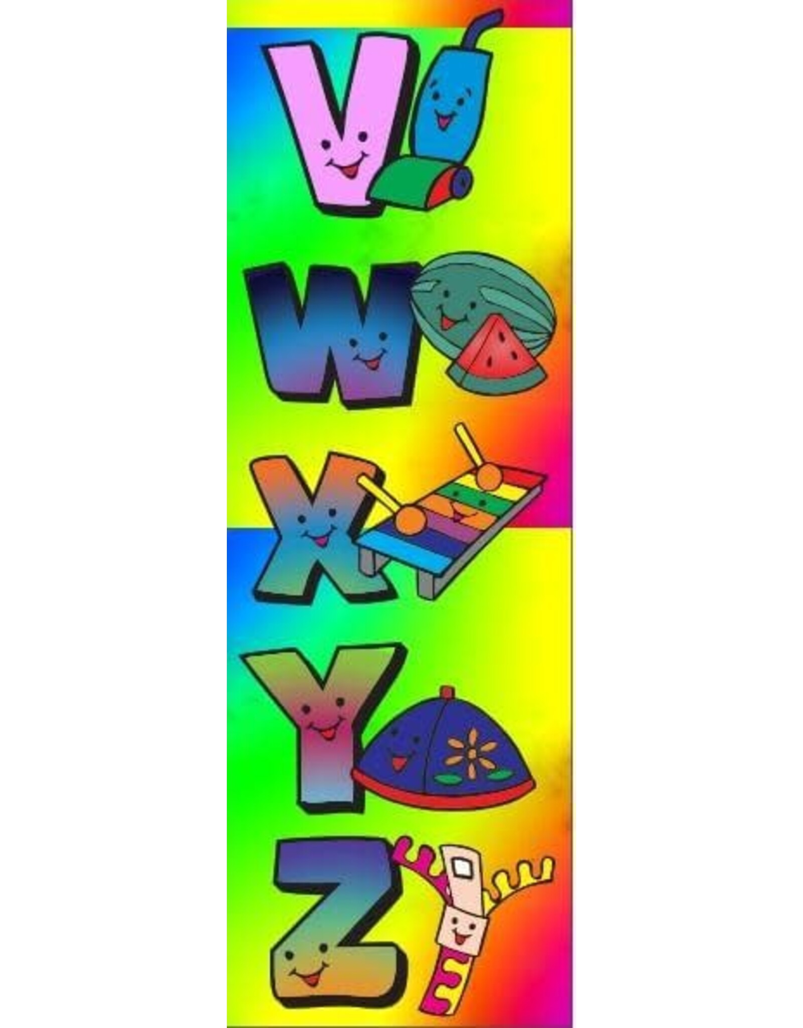 incento magic STICKER: ABC WITH PICTURE-2"X3"