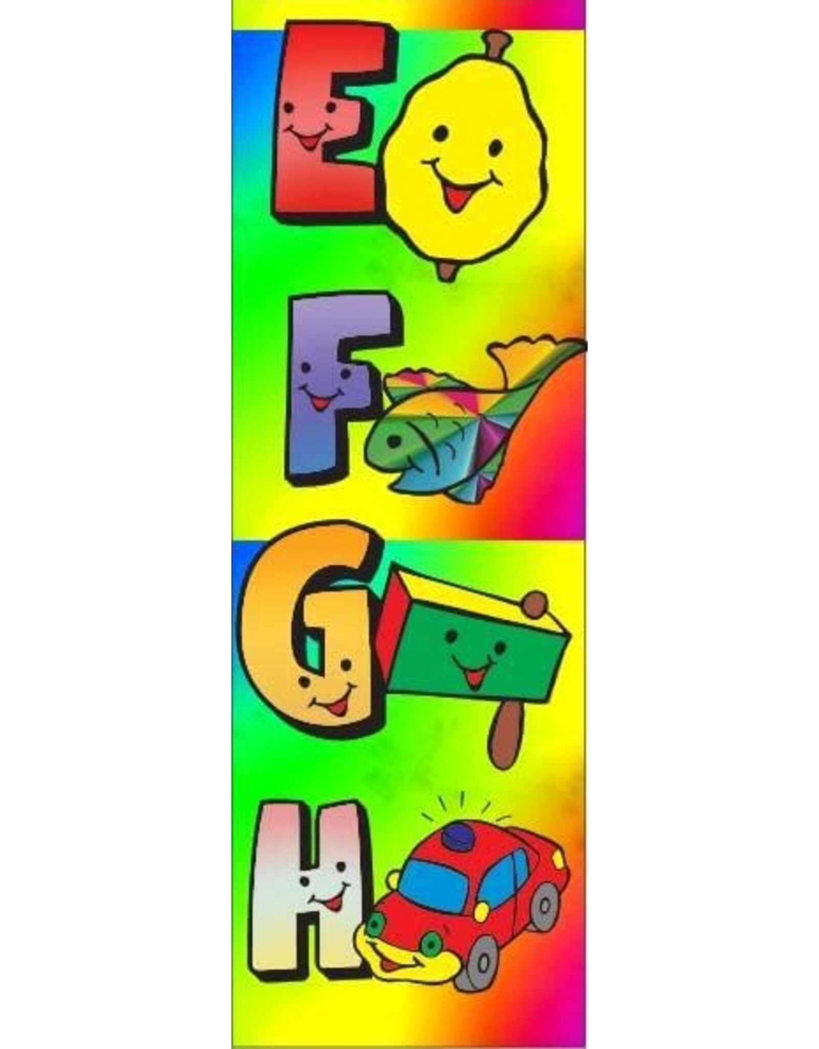 incento magic STICKER: ABC WITH PICTURE-2"X3"