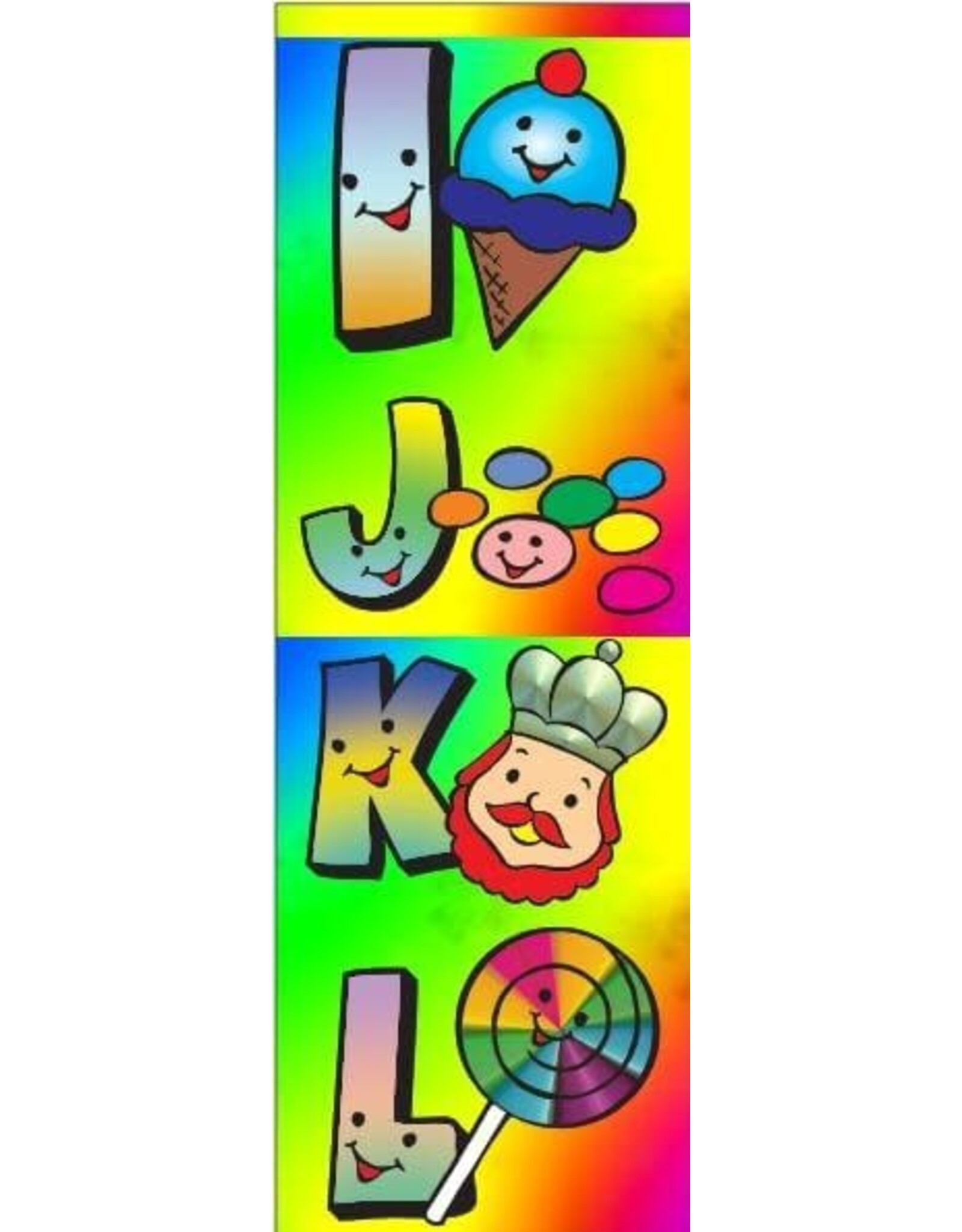 incento magic STICKER: ABC WITH PICTURE-2"X3"