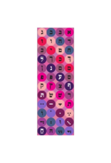 incento magic STICKERS: JUMBO DOTS, ALEF BEIS PINK COLORS  - 6 SHEETS
