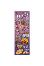 incento magic STICKERS: DIE CUT SHABBOS PURPLE - 6 SHEETS