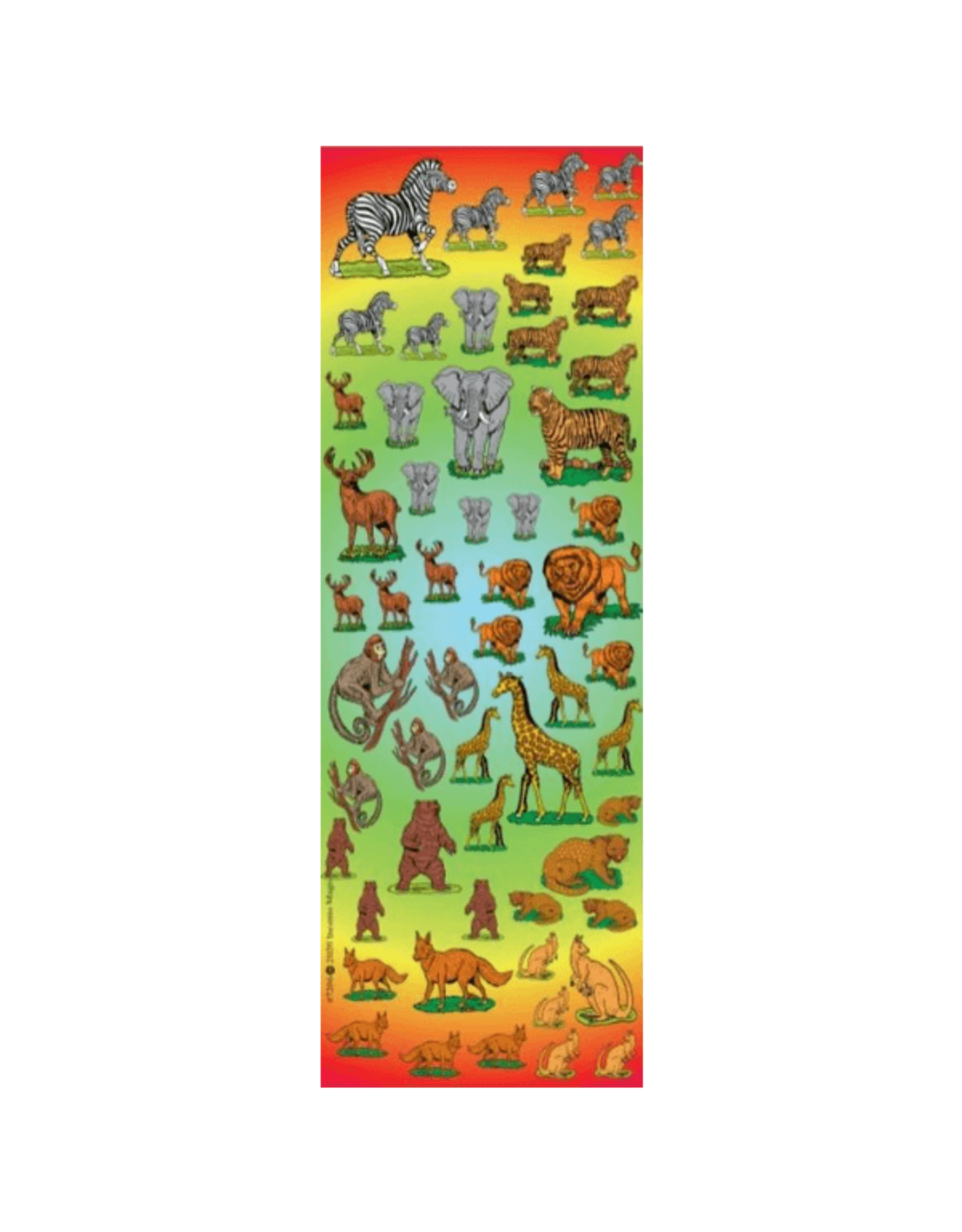 incento magic STICKERS: ZOO ANIMALS MINI - 6 SHEETS