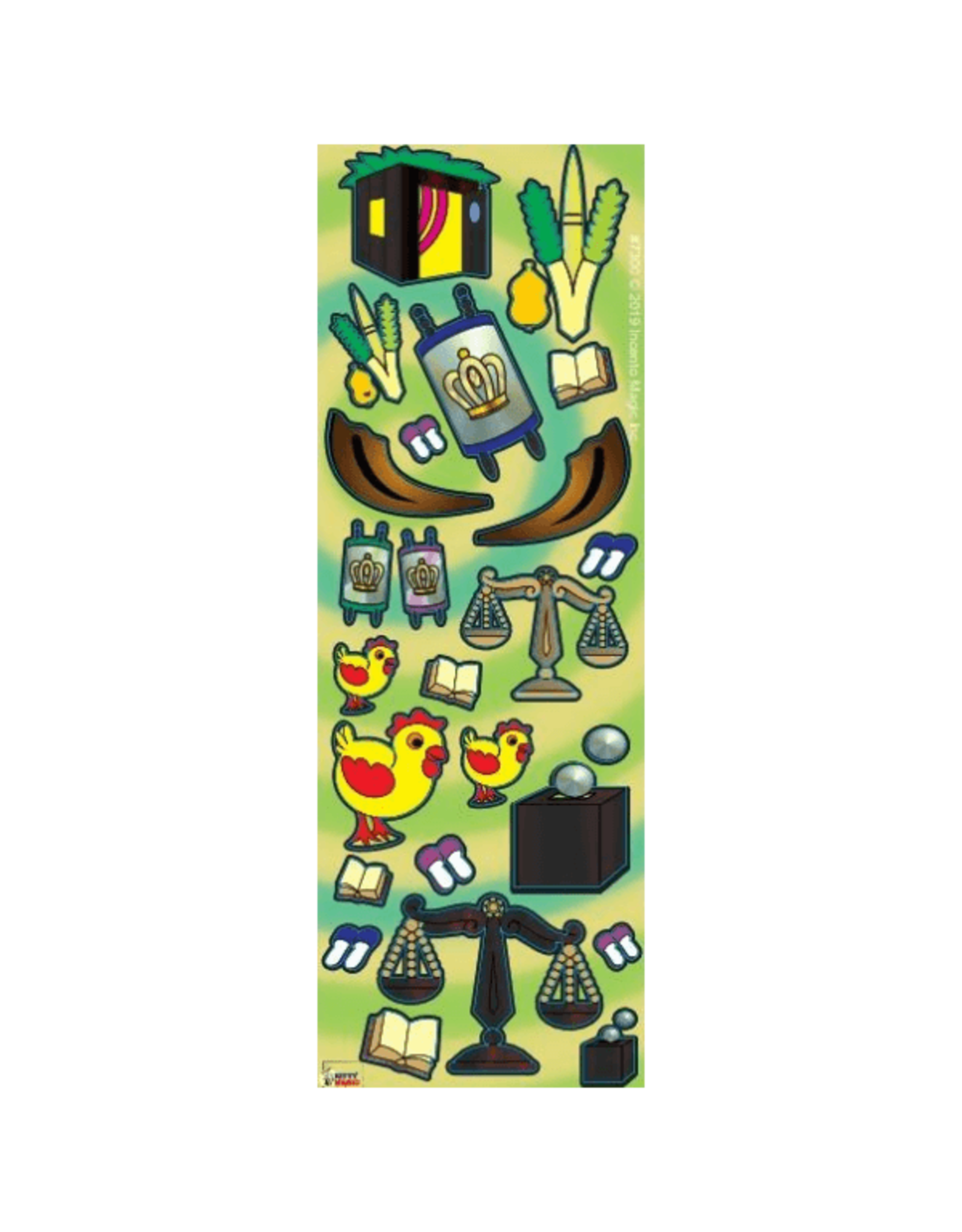 incento magic STICKERS: DIE-CUT ELLUL, TISHREI - 6 SHEETS