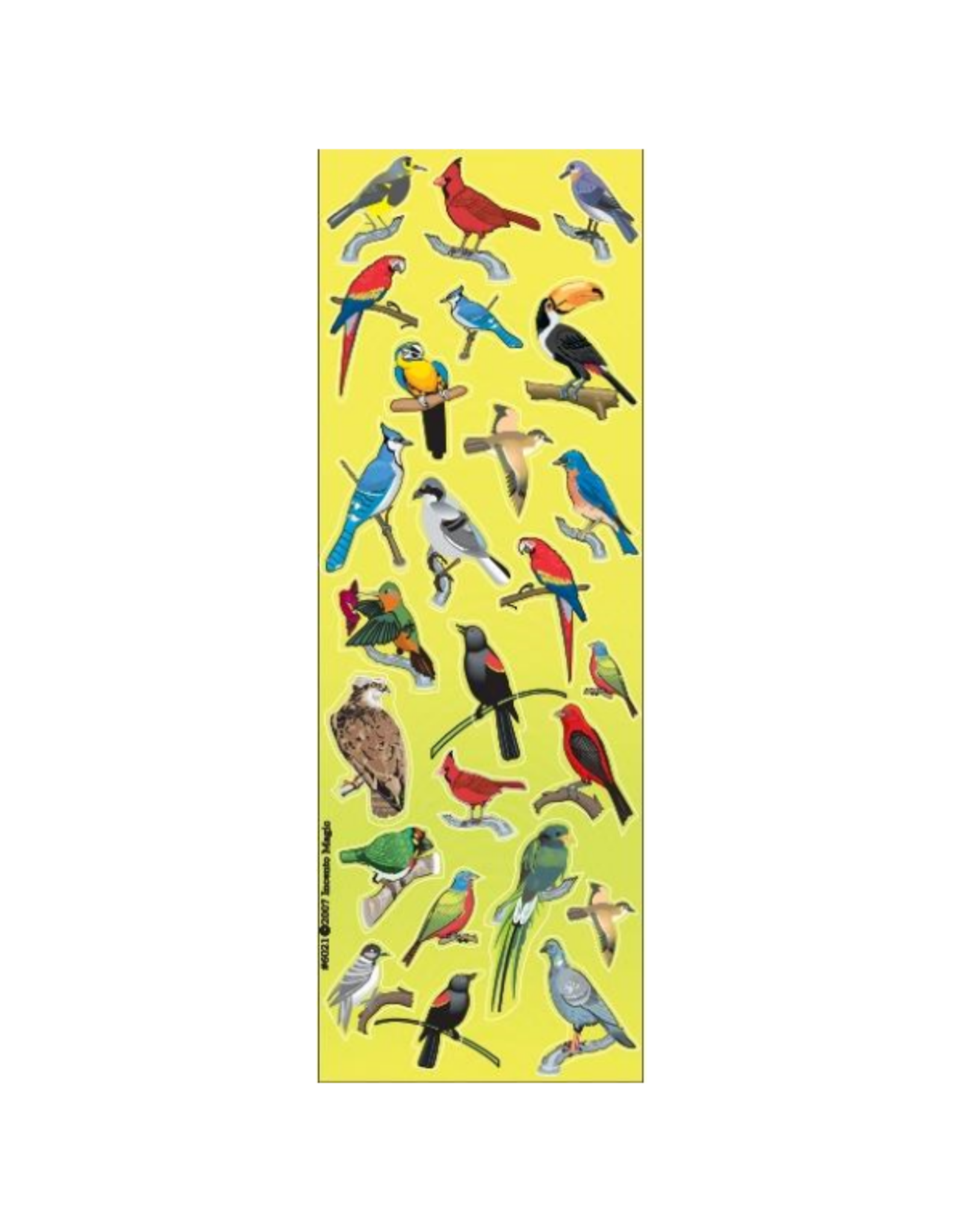 incento magic STICKERS: BIRDS DIE CUT - 6 SHEETS
