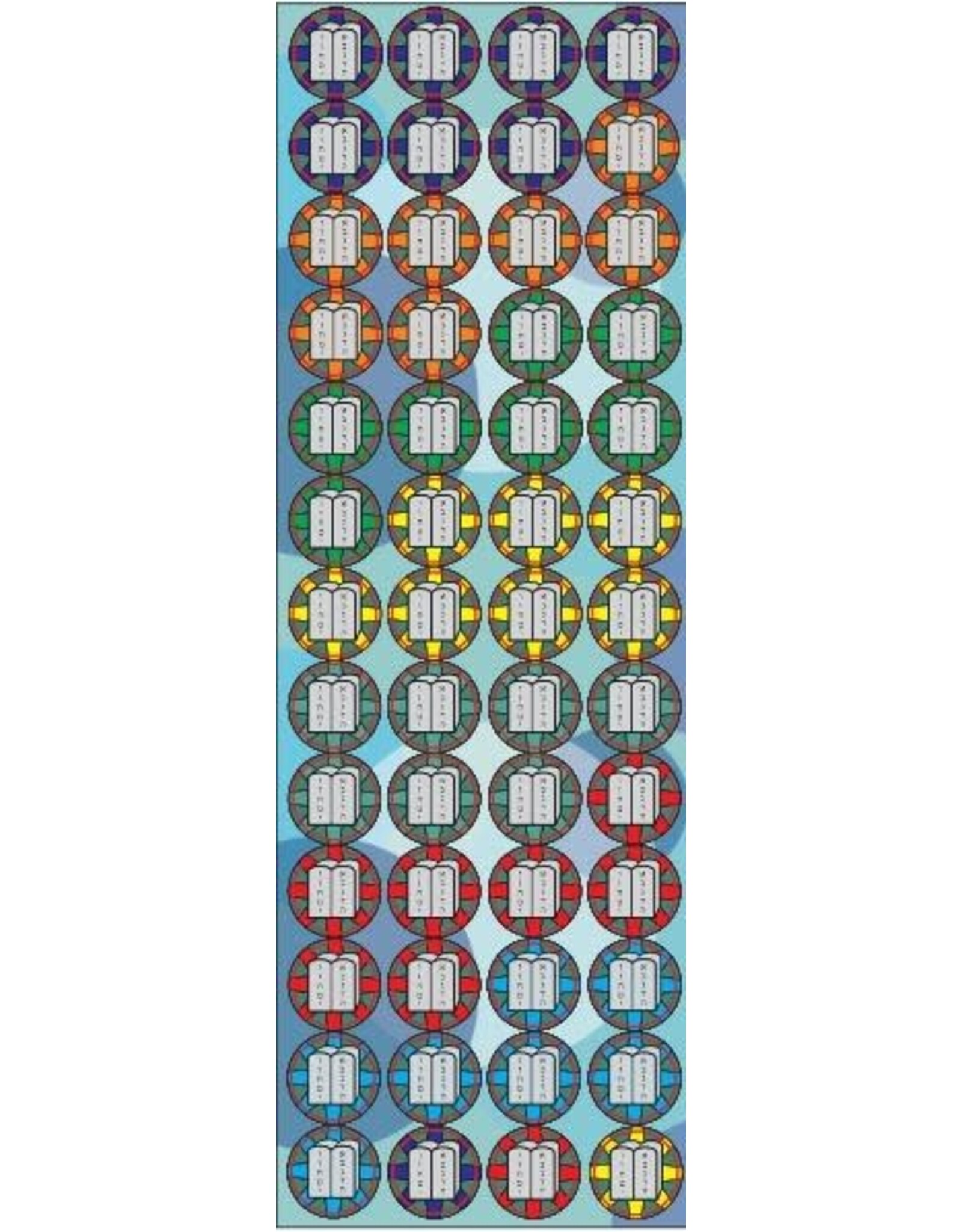 incento magic CHART: SEFIRAS HA'OMER COUNTING CHART WITH LUCHOS STICKERS