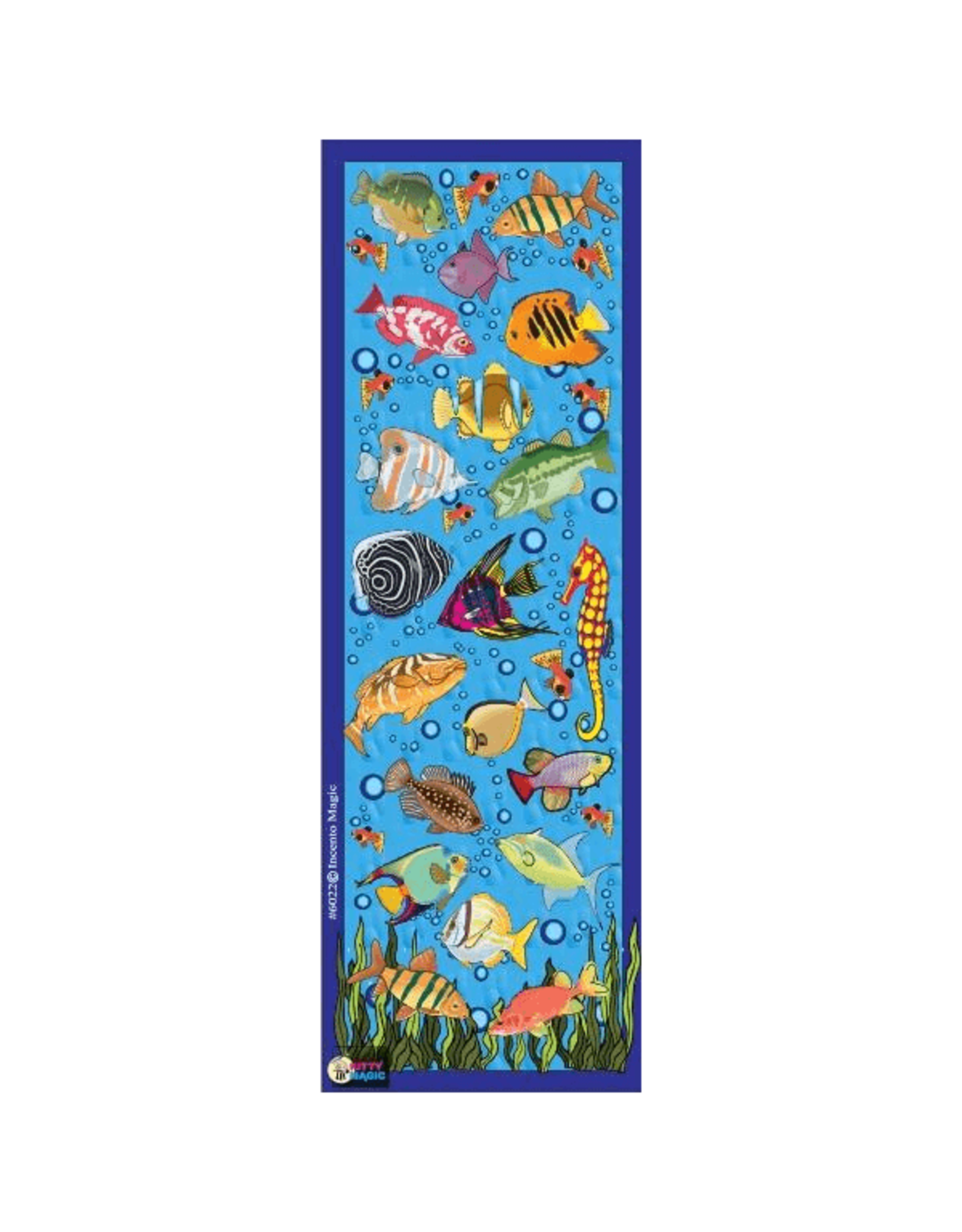 incento magic STICKERS: FISH DIE CUT - 6 SHEETS