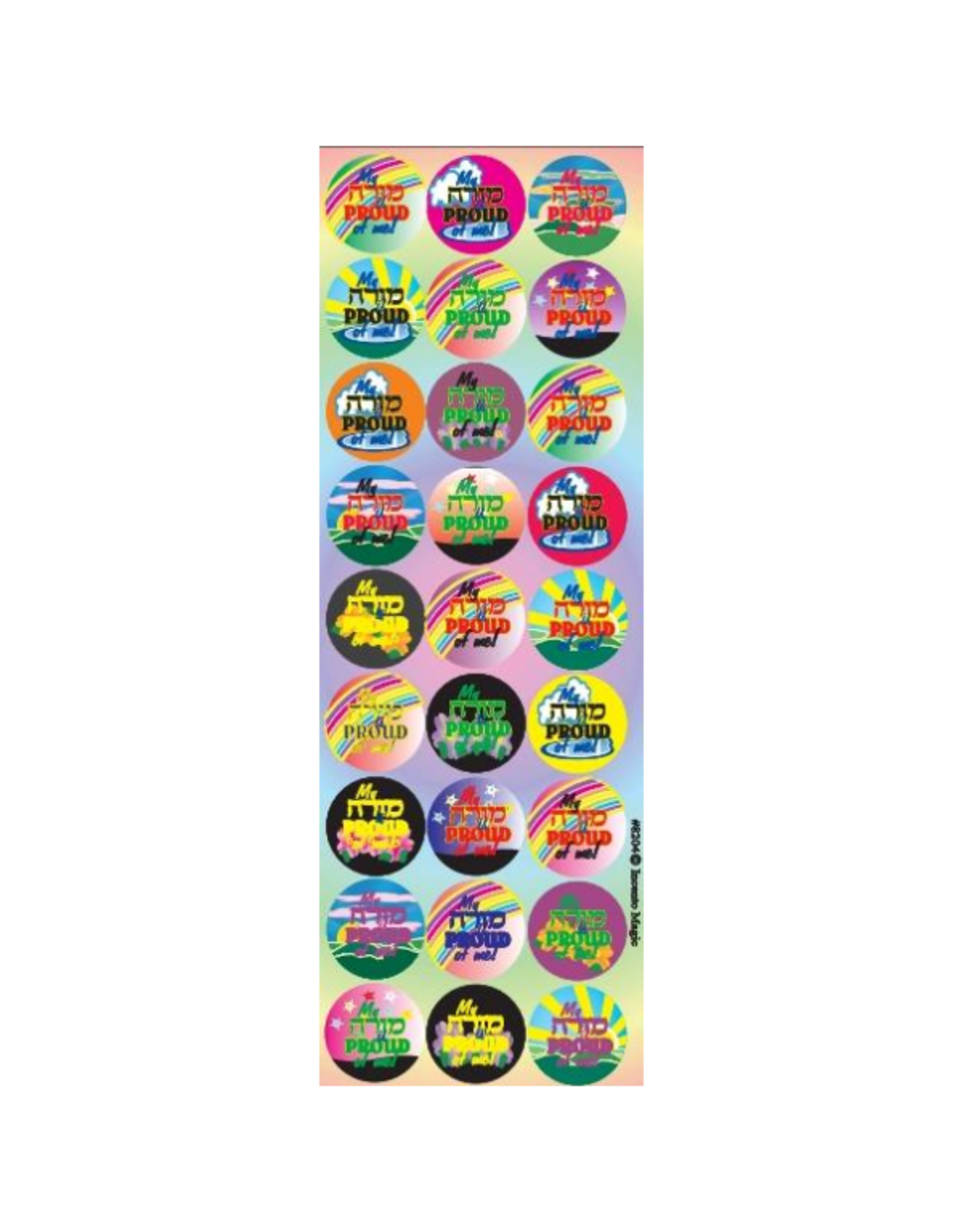 incento magic STICKERS: CIRCLE MY MORAH'S PROUD - 6 SHEETS