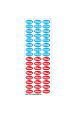 incento magic STICKERS: MILK & MEAT OVAL - 6 SHEETS