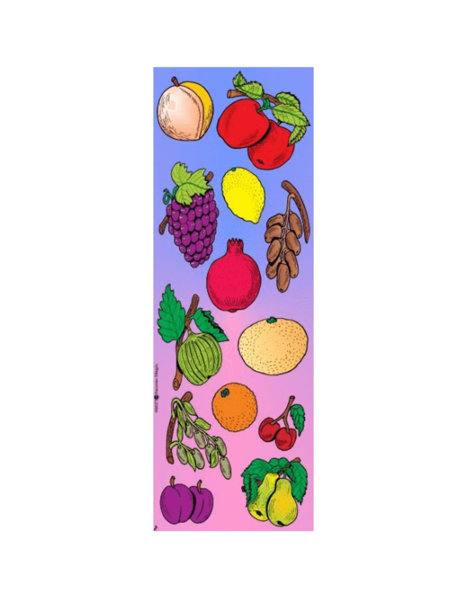 incento magic STICKERS  DIE CUT FRUIT - 6 SHEETS