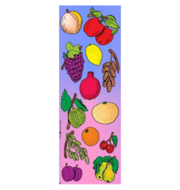 incento magic STICKERS  DIE CUT FRUIT - 6 SHEETS