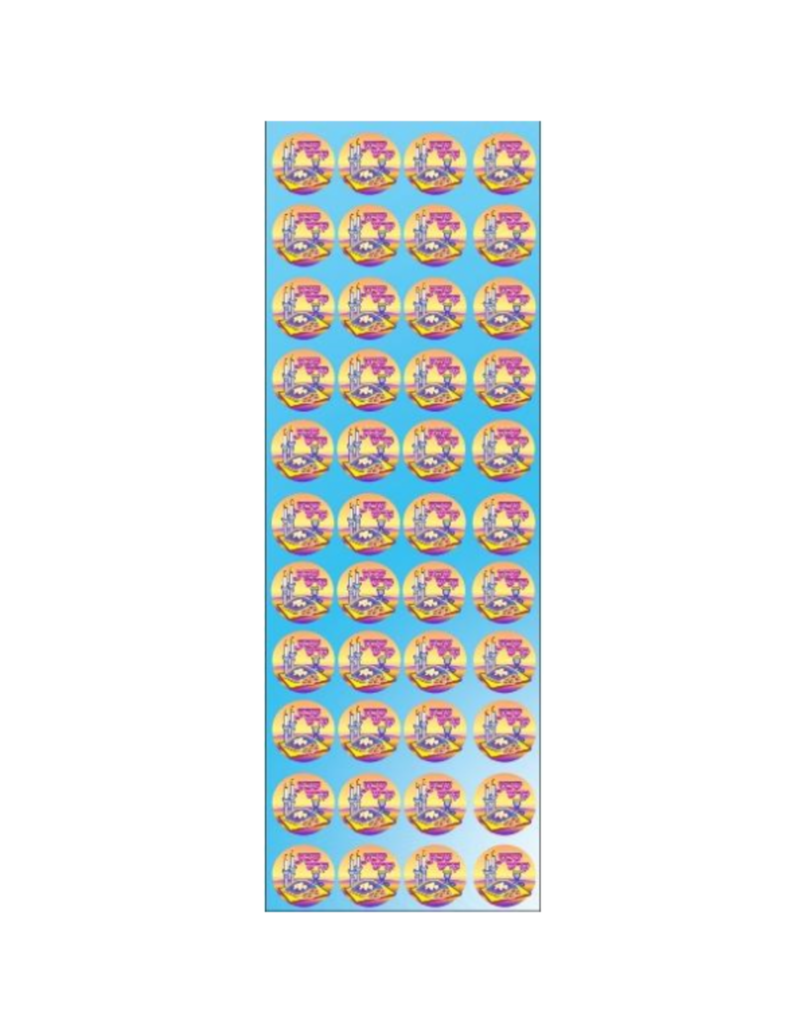 incento magic STICKERS: JUMBO DOTS, SHABBOS KODESH - 6 SHEETS